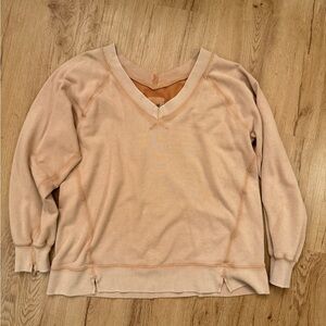 Aerie Oversized Long Sleeve V-Neck Sweater